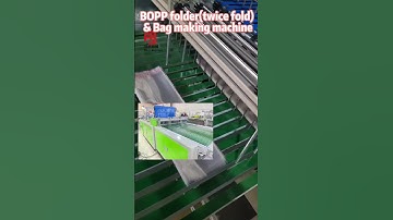 Testing BOPP folder machine （Twice folded）& bopp side sealing bag making machine  at clients Factory