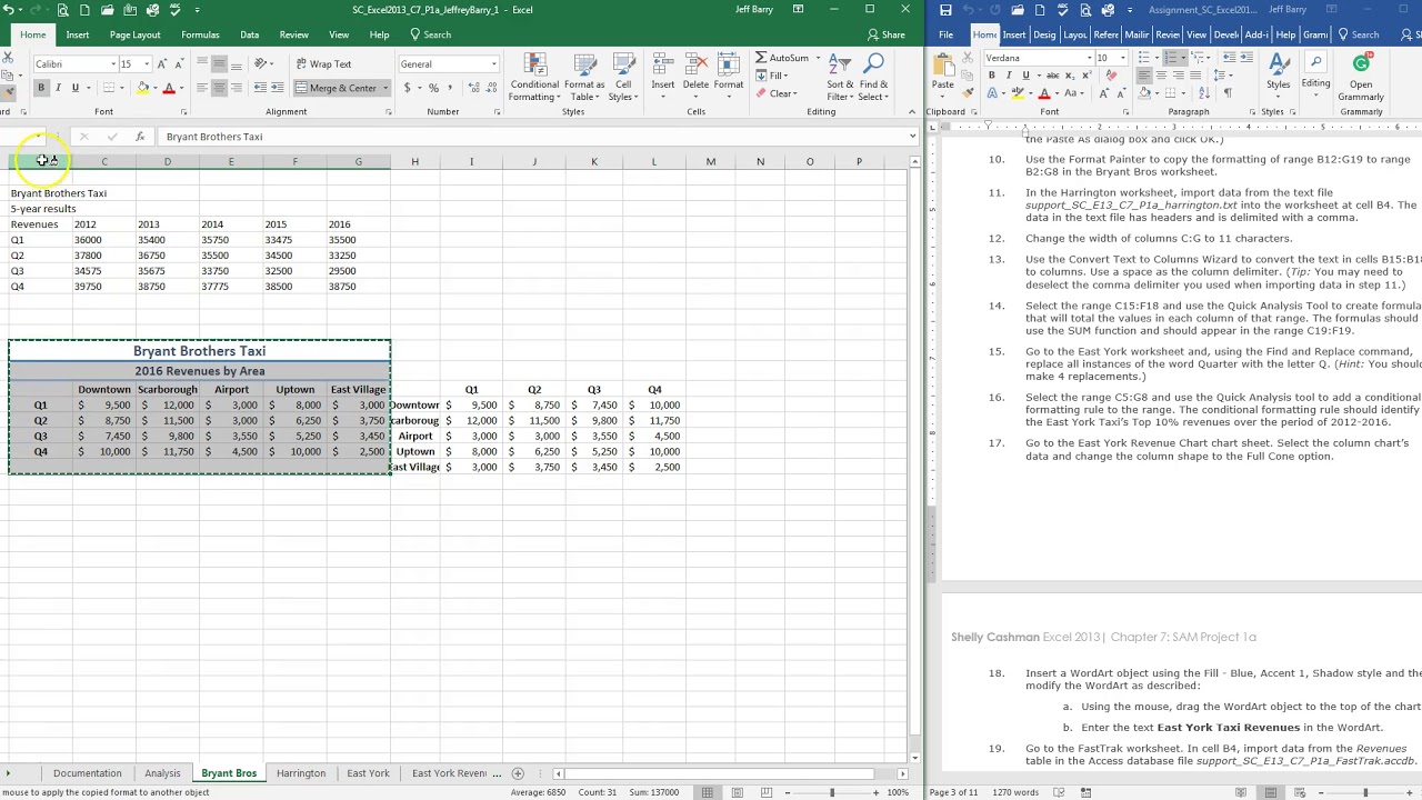 sam capstone project 1a excel