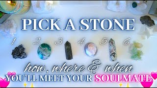 HOW, WHERE \& WHEN You’ll Meet Your SOULMATE 🔐🤍 Detailed Pick a Card Tarot Reading ✨
