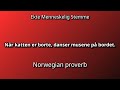 👉 How To Say: Når katten er borte, danser musene på bordet. - Norwegian Pronunciation