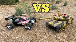 Wltoys A959 vs RC Tank | Play With RC Car | Remote Control Car