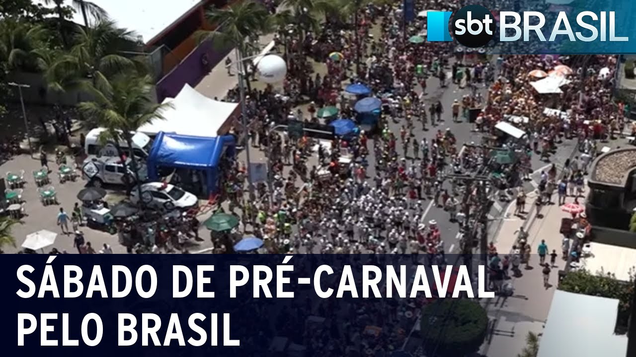 Pré-Carnaval agita estados do Brasil com desfiles e multidões fantasiadas | SBT Brasil (03/02/24)