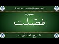 القرآن الكريم بصوت محمد أيوب سورة فصلت 