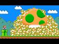 Mario Becomes IMMORTAL With Too Many 1-UP Mushrooms in Super Mario Bros!