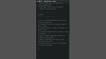 Generative AI Projects Ideas #generativeai #project #python