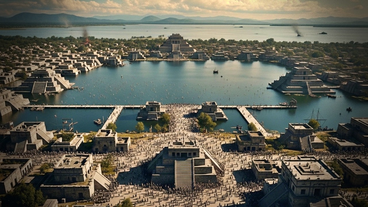 200,000 People on a Lake: The Aztec Capital Spain Burned in 1521