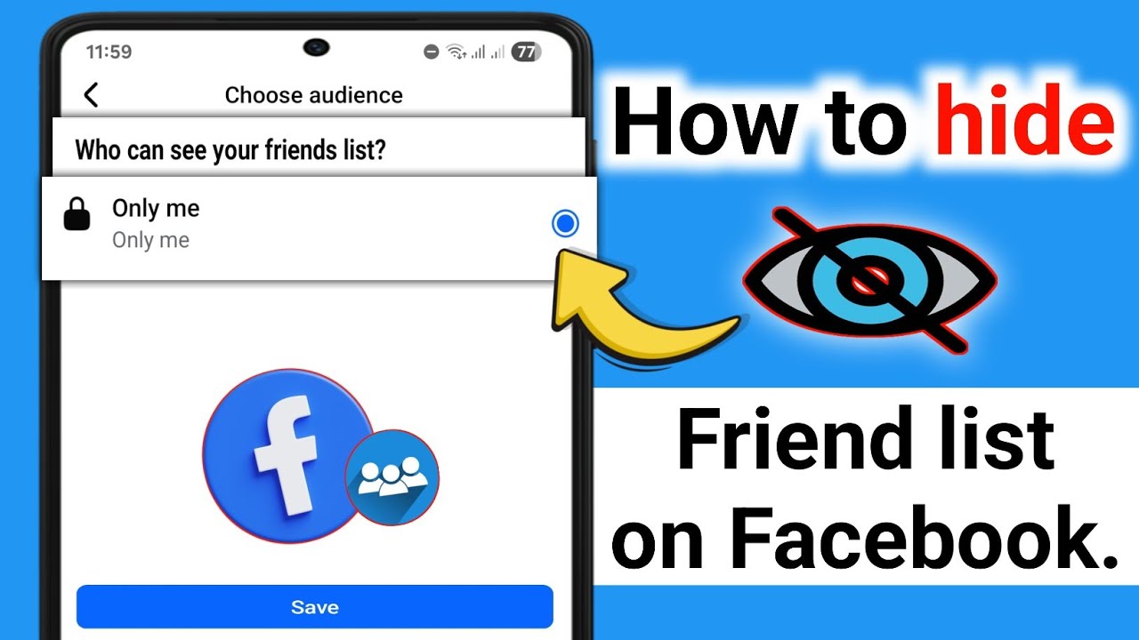 How to Hide Your Facebook Friend List - YouTube