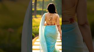 Stunning Saree Back Pose Slow Motion Walk Trending Saree Look
