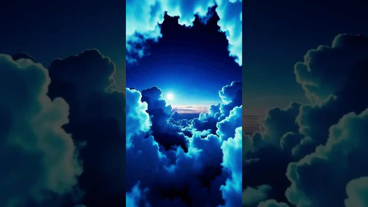 青い雲を抜けて、空の彼方へ ☁️💙 #Shorts - YouTube