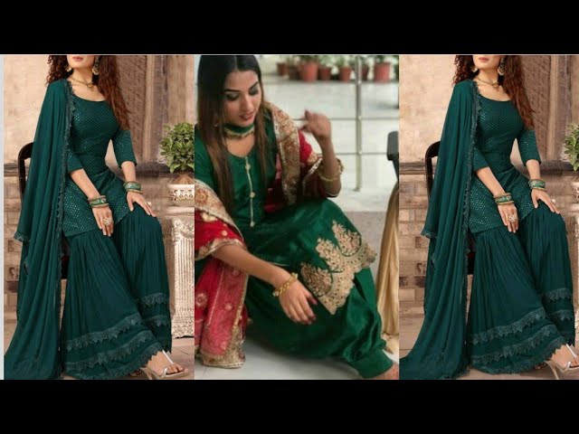 Contrast colour dupatta with green suit,green kurti ke sath combination -  YouTube