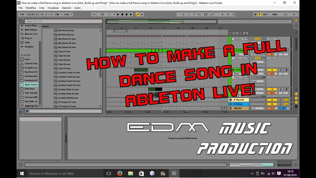 How to make a FULL Dance song in Ableton Live [Intro, Build up and Drop