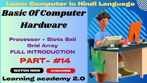 Processor - Slots Ball Grid Array/Full Introduction/Hardware Course/Computer/Learning academy 2.0