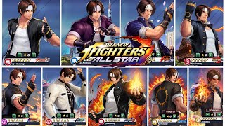 The King of Fighters All Star  Kyo Kusanagi Move List Evolution