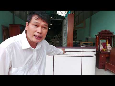 Quầy lễ tân chữ C dài 3 mét