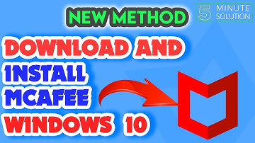 How to install mcafee on windows10 [ COMPLETE GUIDE ]