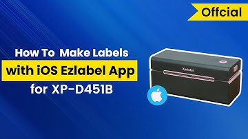Xprinter XP-D451B Tutorial E03  - Print Shipping Labels with iOS Ezlabel App