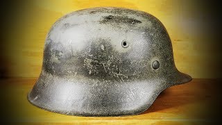 WW2 German Helmet Restoration - Rare and Special M42 Stahlhelm with Disturbing History!