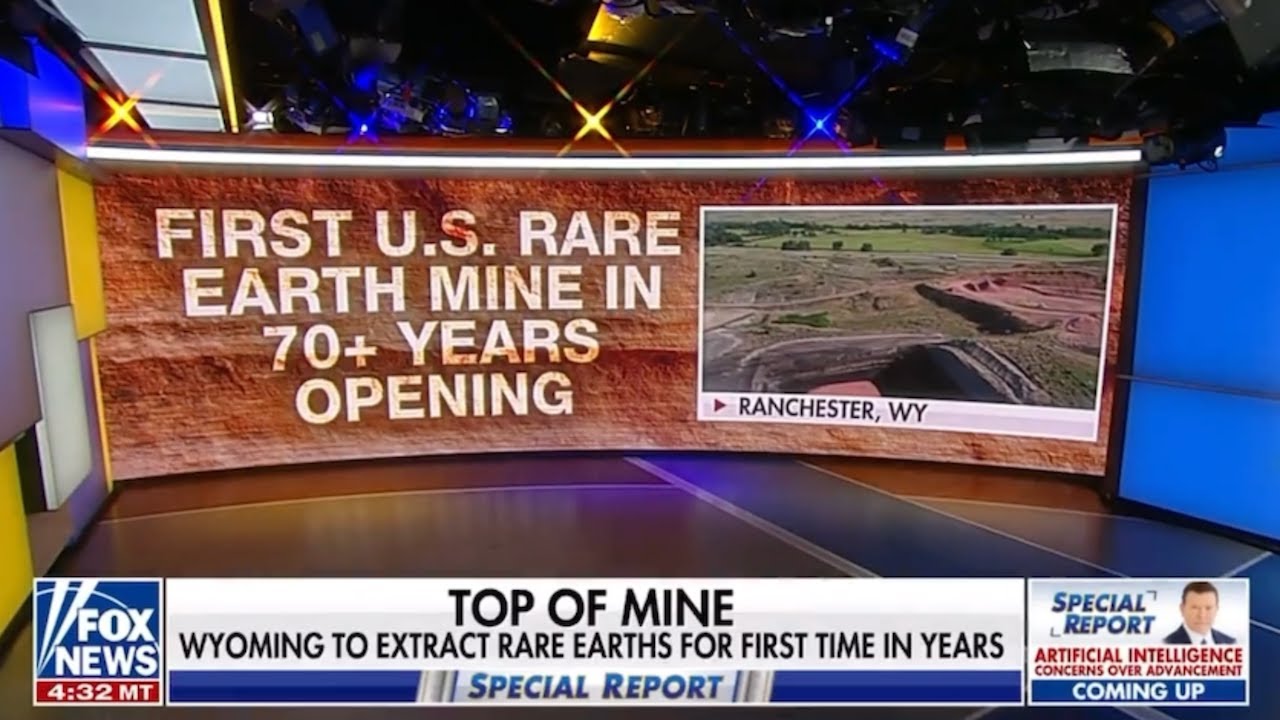First U.S. Rare Earth Mine in 70+ Years Opening in Wyoming - July 11, 2025