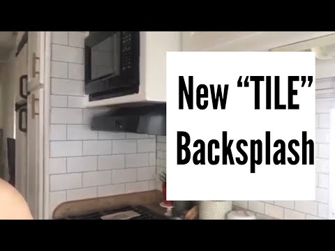 Devine Color Wallpaper// RV Back Splash// Full-Time RV Living