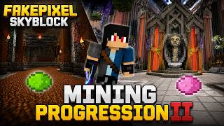 Mining Progression Made Easy! Complete HOTM Guide | Fakepixel Skyblock | GamerKhushu