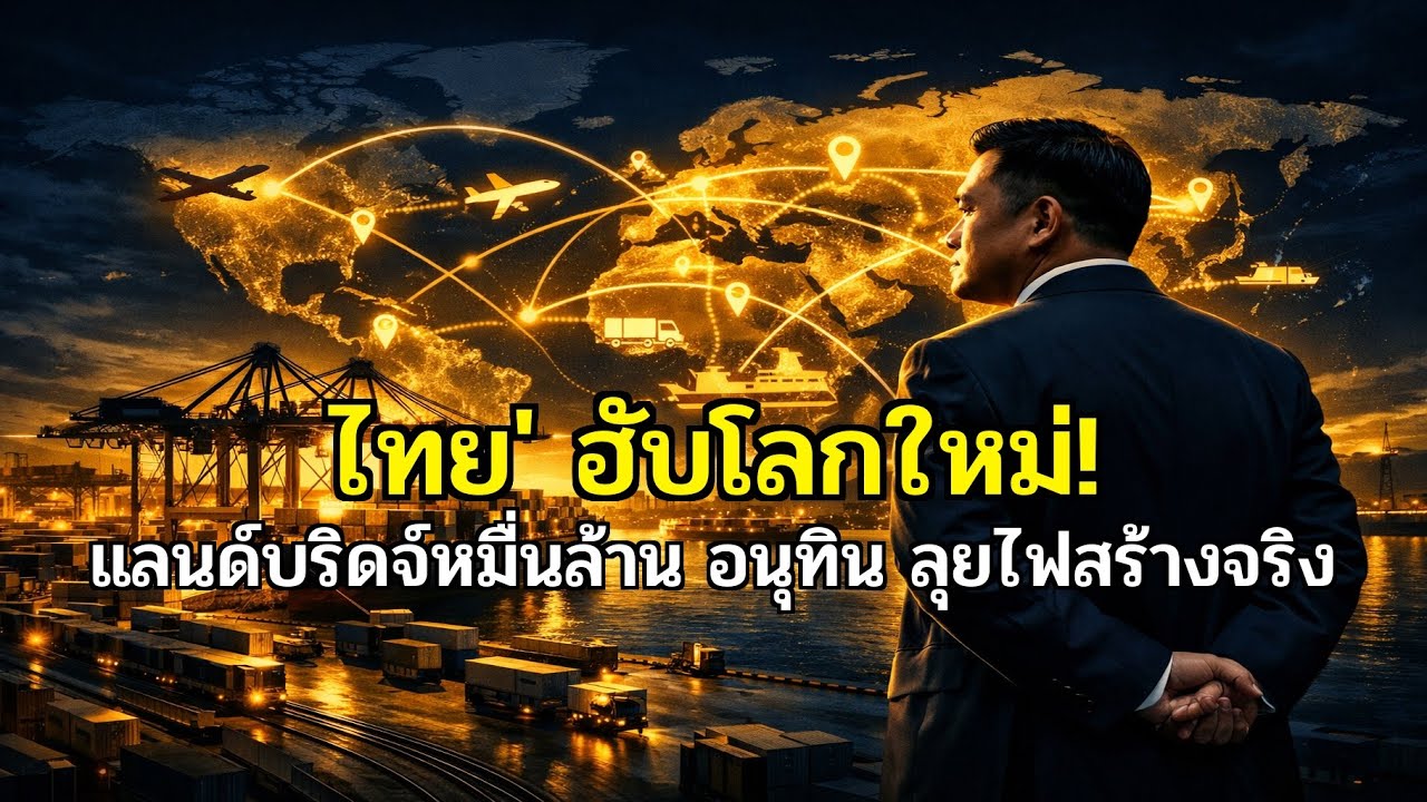 โปรเจกต์ยักษ์! 'อนุทิน' ดันแลนด์บริดจ์ พลิกโฉมเศรษฐกิจไทยผงาดฮับโลก