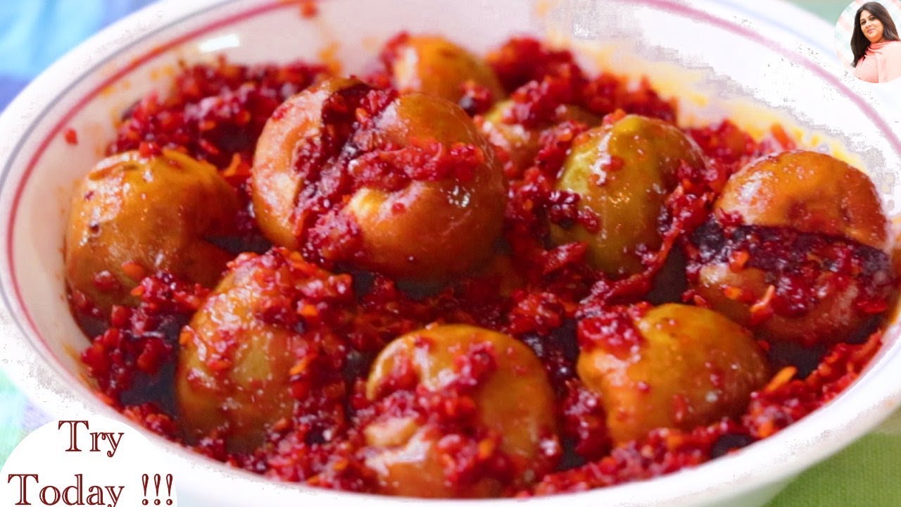 New type of pickle recipe, Instant Gunda Pickle Recipe, Lasoda Achaar