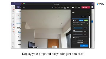 Run interactive meetings using Polly in Microsoft Teams