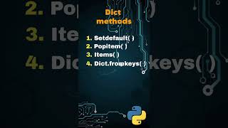 Famous (Day 11/90) Dict methods in Python #coding #programming #challenge #30daysofcodechallenge #python Wealth
