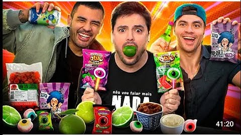 PROVANDO COMIDAS E BEBIDAS SUPER AZEDAS com Luccas Neto e Bruno!