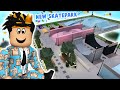 building a BLOXBURG SKATEPARK with NEW UPDATE ITEMS... totally safe
