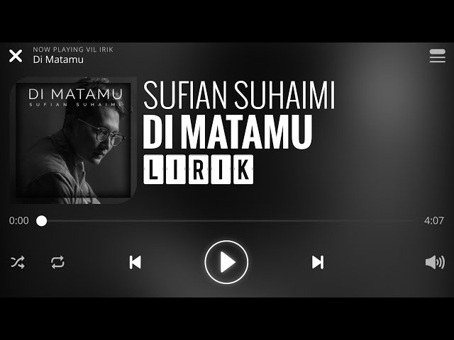 Sufian Suhaimi - Di Matamu [Lirik] class=