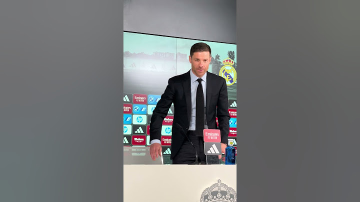Xabi Alonso pour sa première conférence de presse comme entraîneur du Real Madrid ! #realmadrid