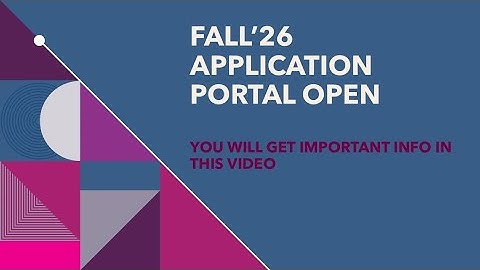 Admission portal opens for next Fall