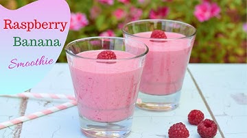 Raspberry Banana Smoothie (#sugarfree)