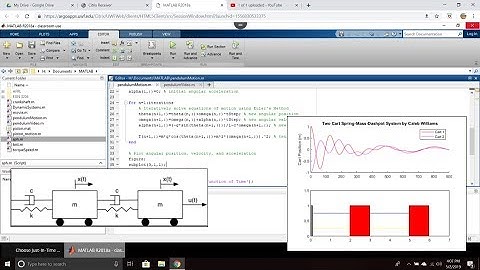Equations of Motion and MATLAB/Python Simulation of Multibody Spring-Mass-Damper System