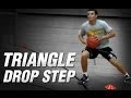 Basketball Triangle Drop Step | Basketball Defense | Basketball Leg Resistance Bands