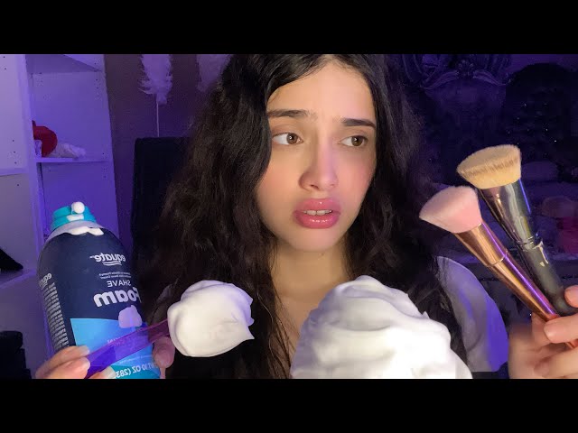 ASMR- HACIENDO SONIDOS ( TRIGGERS) QUE ODIO / ESPUMA,BROCHAS,LLUVIA ETC….