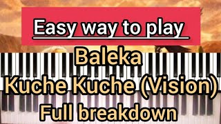 How to play || Baleka by Joyous Celebration / Kuche Kuche vision || G#, F# & C# || #pianolessons 