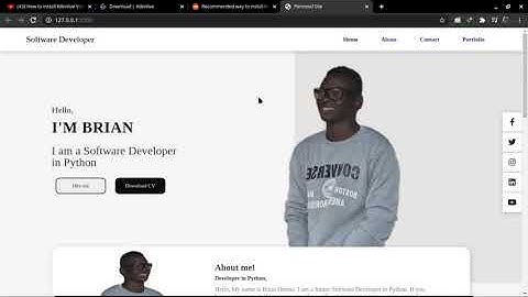 Personal Website/Portfolio Website with HTML, CSS and Javascript