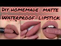 Homemade Waterproof Matte Lipstick | DIY Matte Lipstick