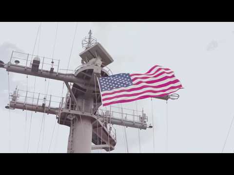 President Trump Speaks to Soldiers on the USS Wasp
