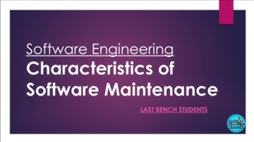 Characteristics of Software Maintenance | More useful content in description👇| @LastBenchStudents3 