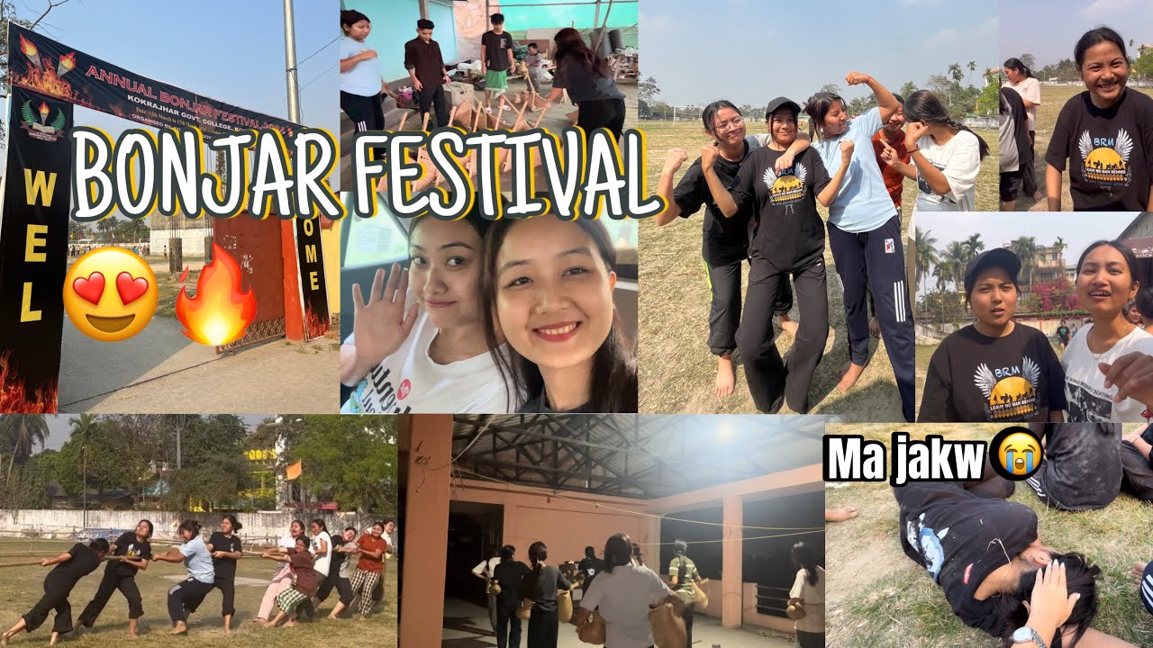 Kokrajhar Government College Ni BONJAR FESTIVAL jagaibai 🥳😍Naibanw miniaba tanw hanai nonga 😆🤣🔥