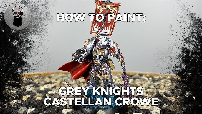 How To Paint Grey Knights for Warhammer 40,000 / GLAZE Force Weapons / Blue  Tinted Power Armour 