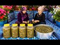 Village Life Leaf Harvesting Lamb Stuffed Grape Leaves Dish 