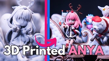 3D Printed ANYA and her friends for Christmas | SPY X FAMILY