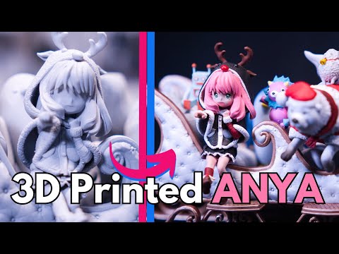 3D Printed ANYA and her friends for Christmas | SPY X FAMILY