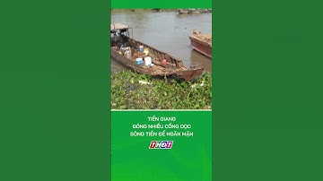 Tiền Giang: Đóng nhiều cống dọc sông Tiền để ngăn mặn #nongnghiepmientay