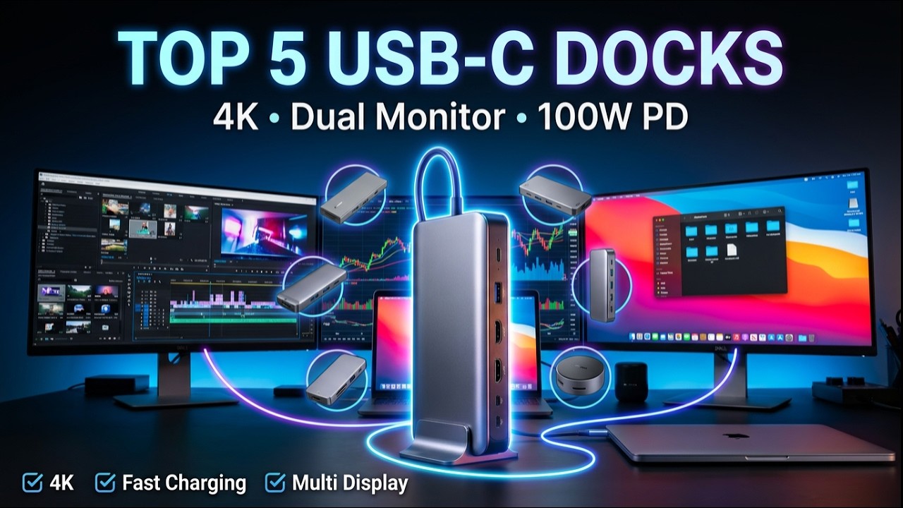 Top 5 USB C Docking Stations | Which Delivers True 4K? - YouTube