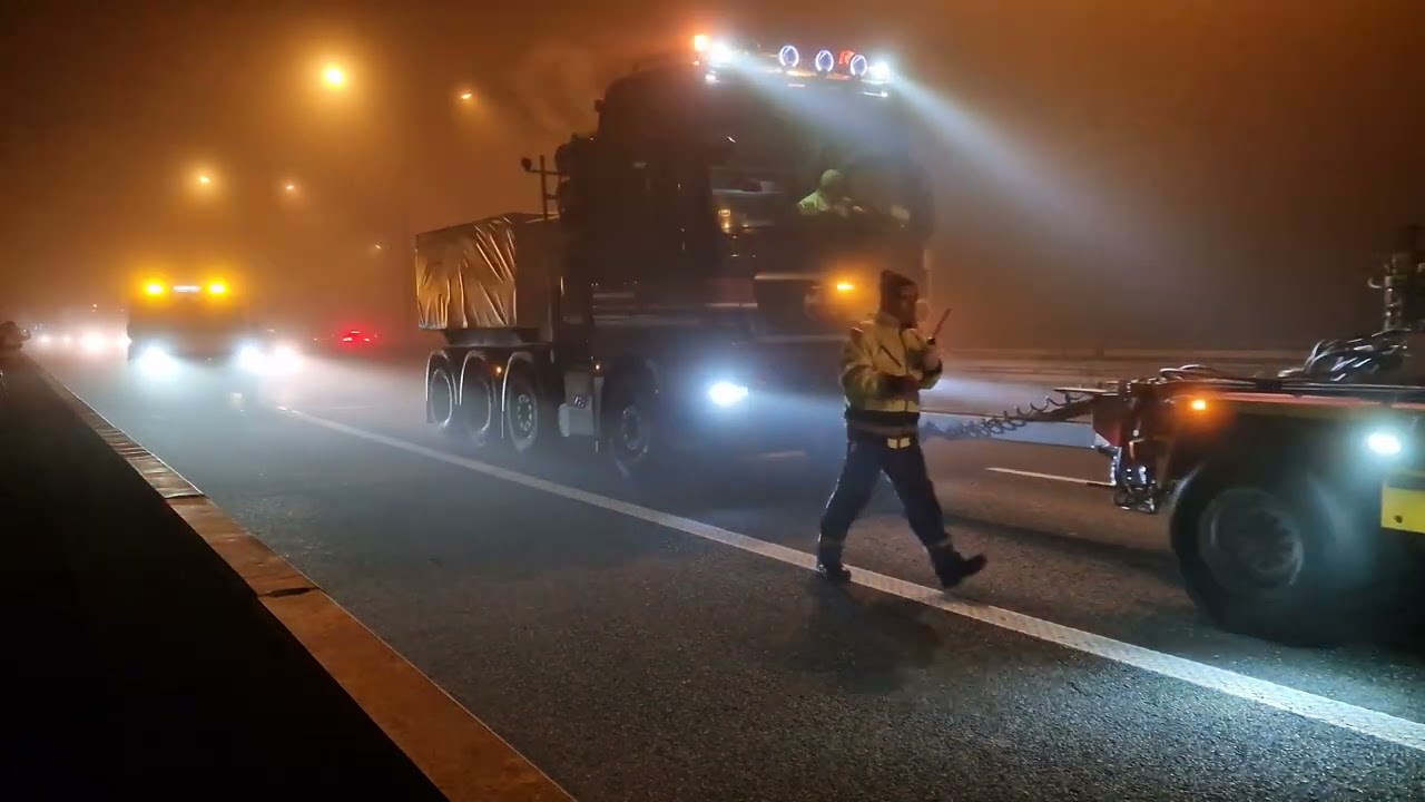 Największy transport ponadgabarytowy w historii Polski - Gliwice 13.11.2022